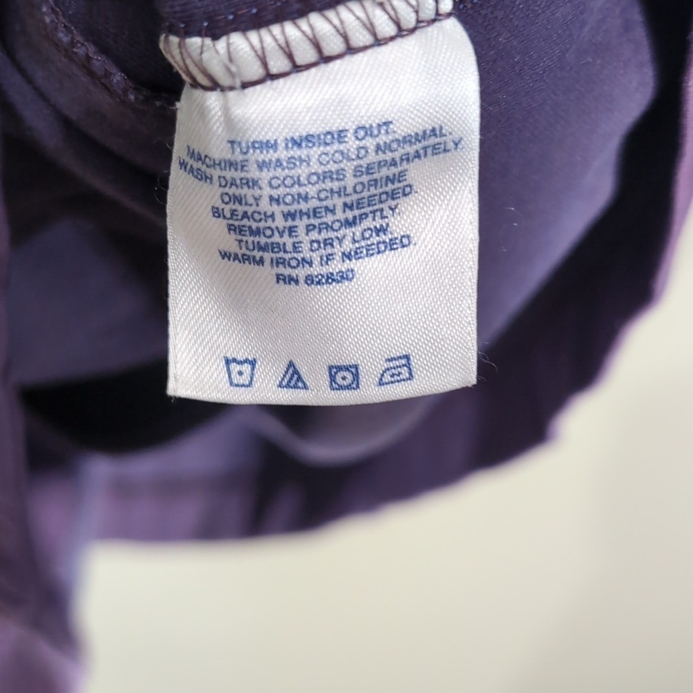 Lands' End Purple Full Zip Athletic Jacket - Picture 5 of 9